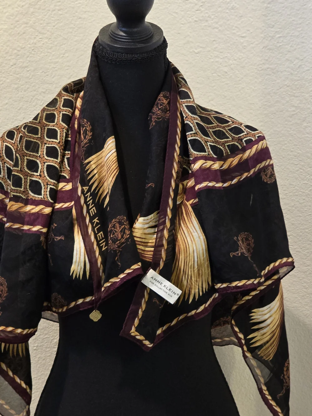 Anne Klein for Collection XII silk scarf